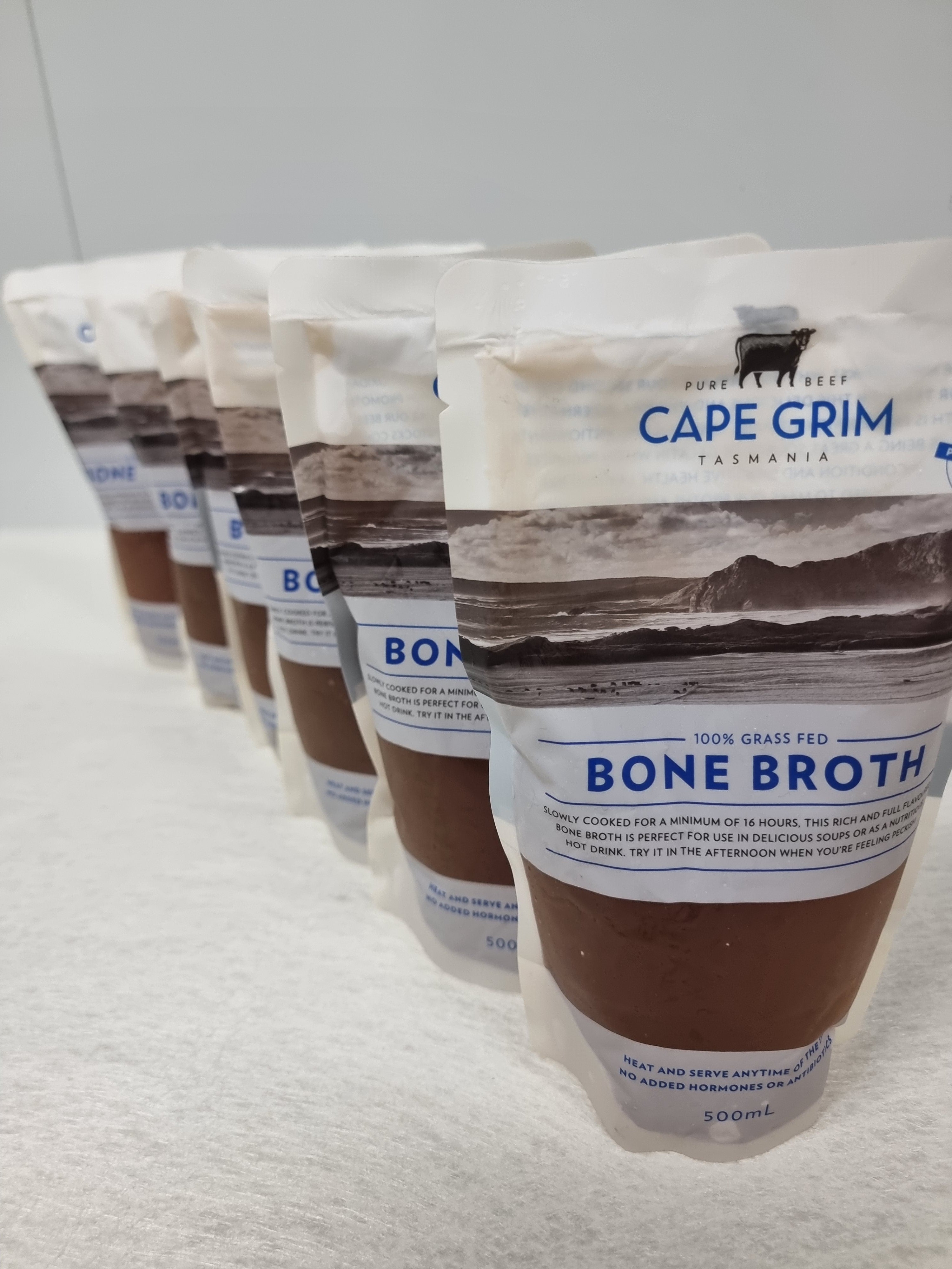 Cape Grim Bone Broth – 100% Grass-Fed & Finished, Tasmania (500mL)