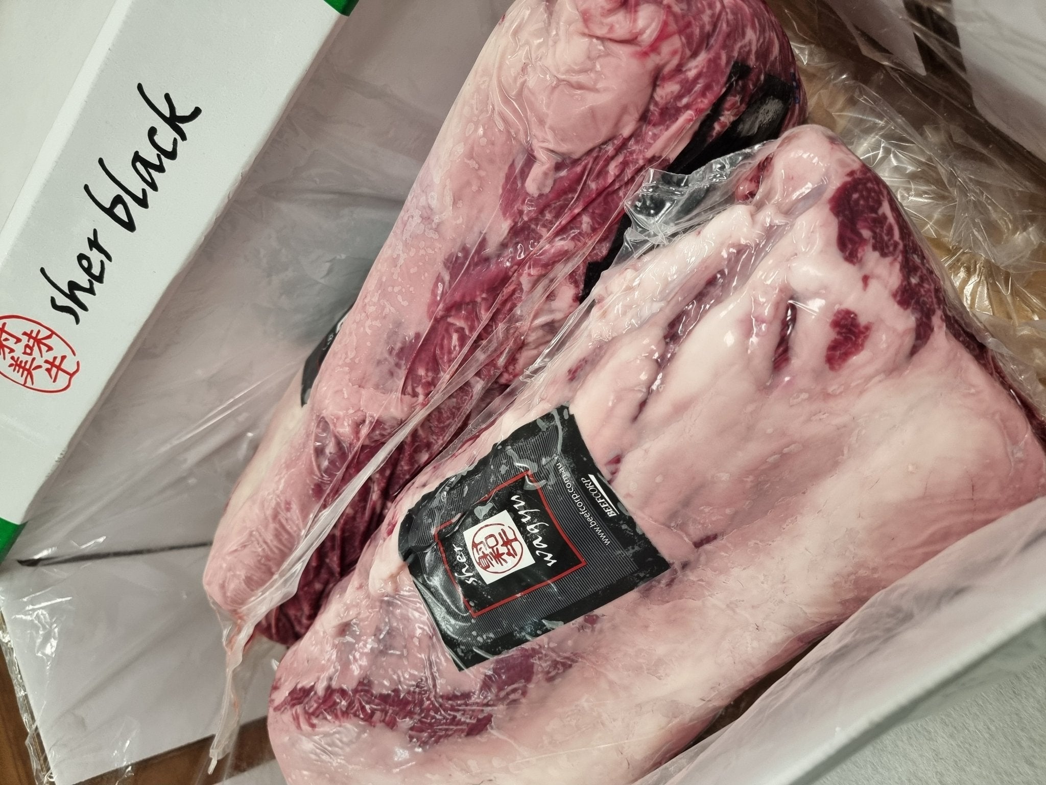 Sher Wagyu Scotch Cube Roll – Black Label - Marble Score 8+ - $99/kg - Carnivore Society