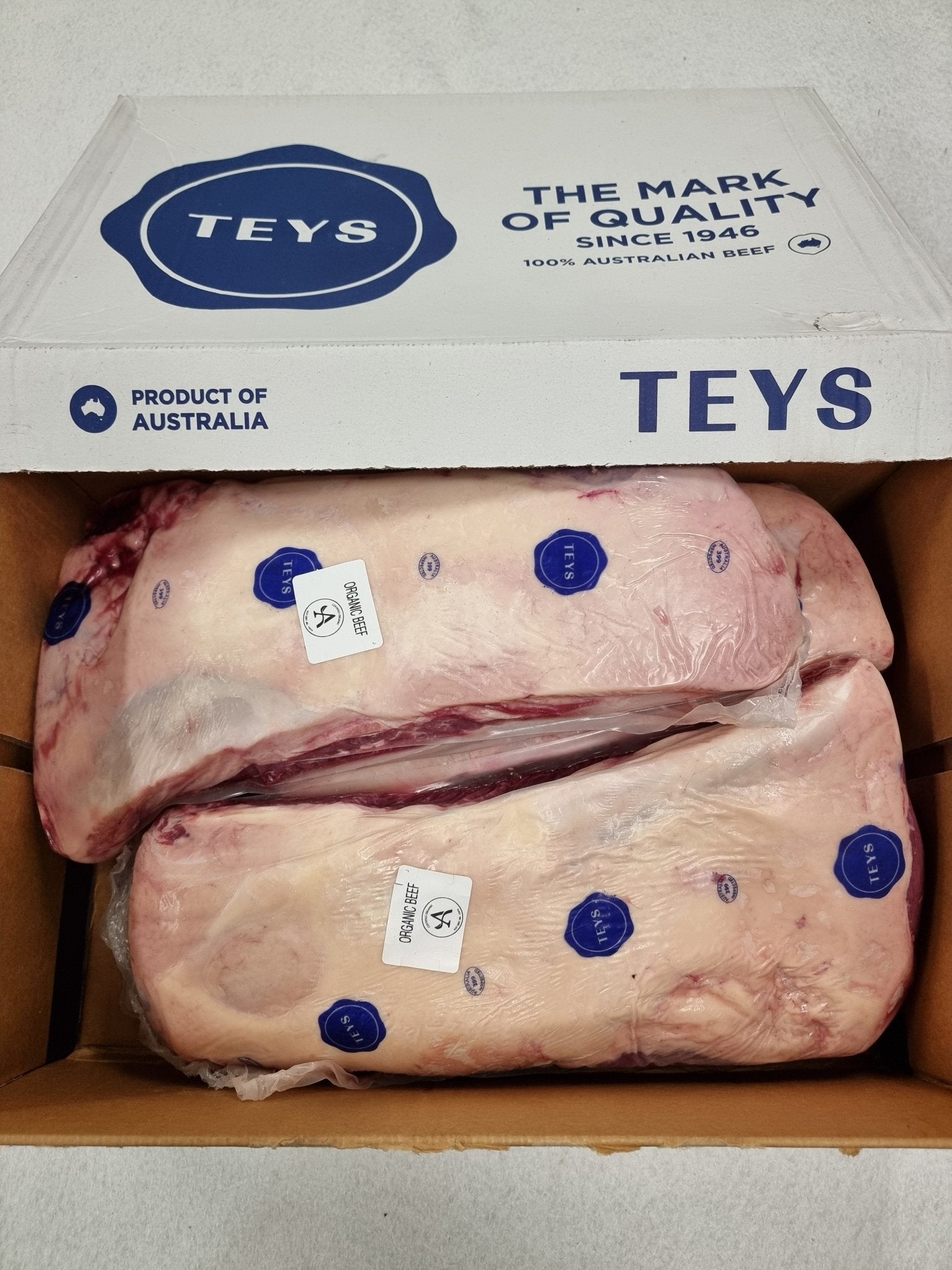 Teys Organic Porterhouse Striploin – 100% Grass - Fed & Certified Organic $29/kg - Carnivore Society