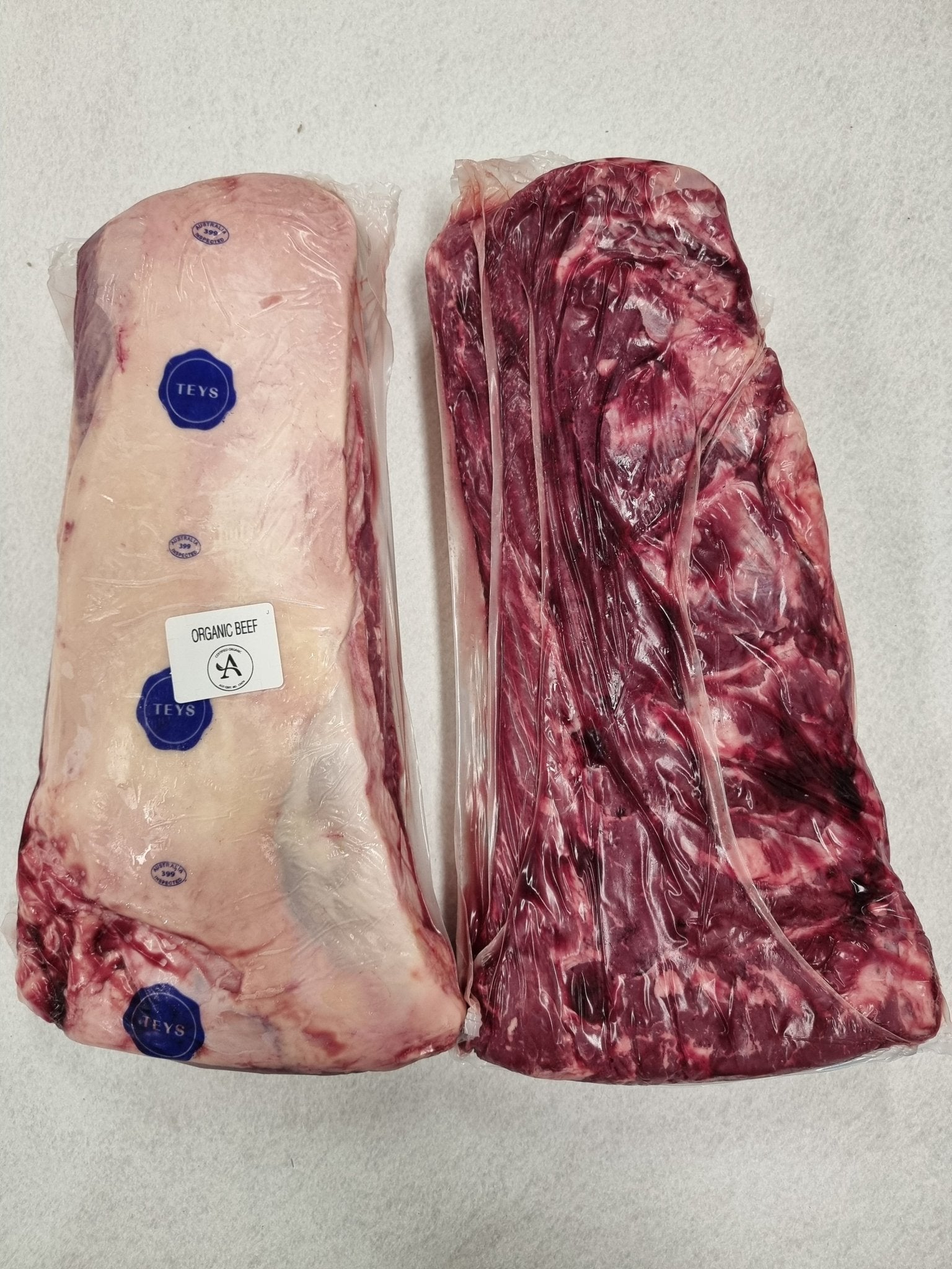 Teys Organic Porterhouse Striploin – 100% Grass - Fed & Certified Organic $29/kg - Carnivore Society