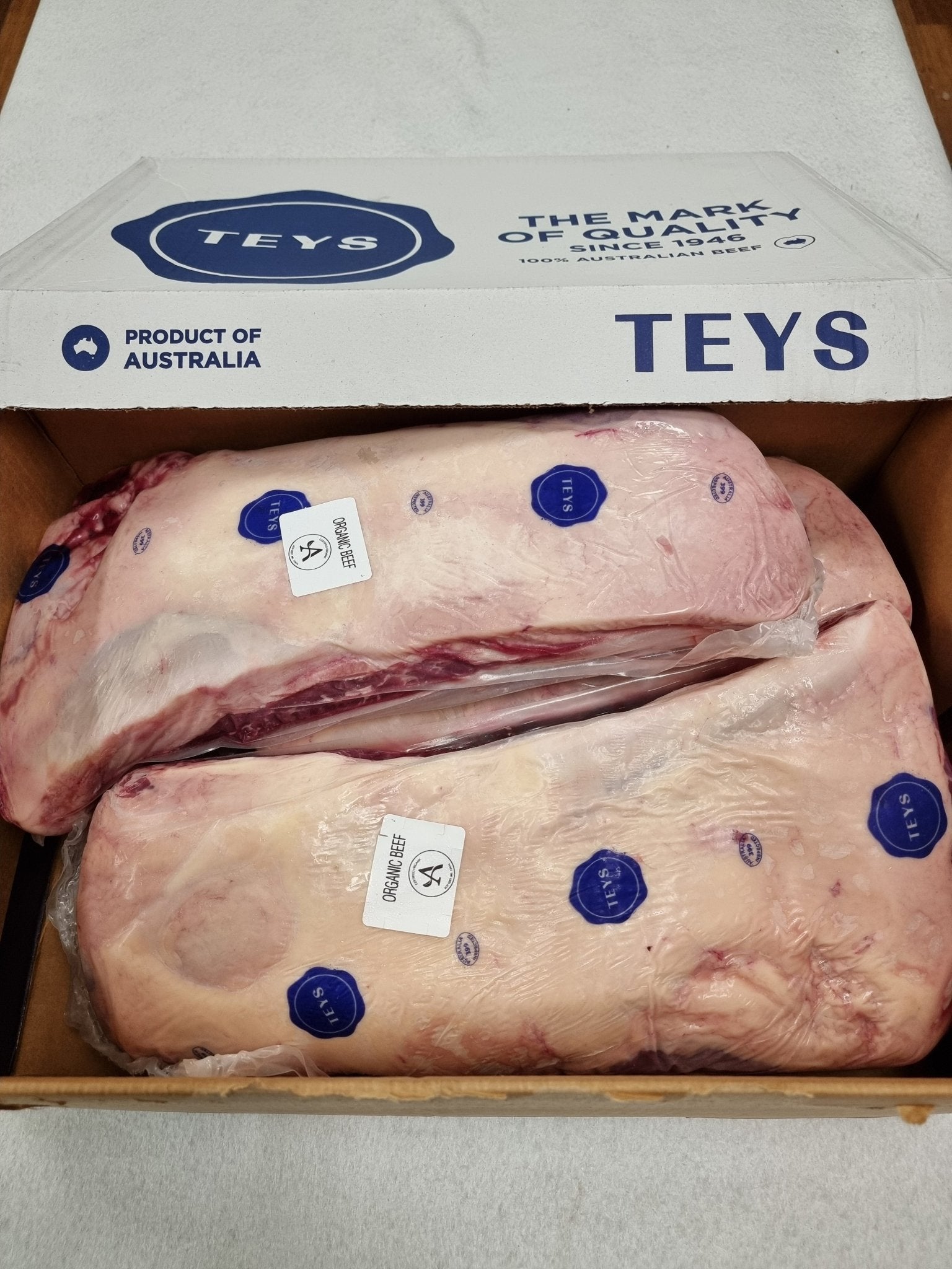 Teys Organic Porterhouse Striploin – 100% Grass - Fed & Certified Organic $29/kg - Carnivore Society