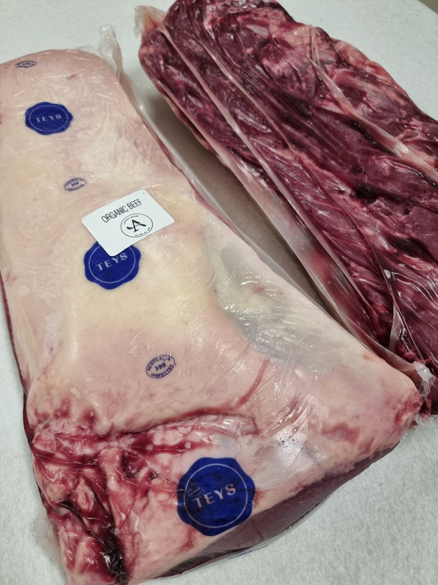 Teys Organic Porterhouse Striploin – 100% Grass - Fed & Certified Organic $29/kg - Carnivore Society