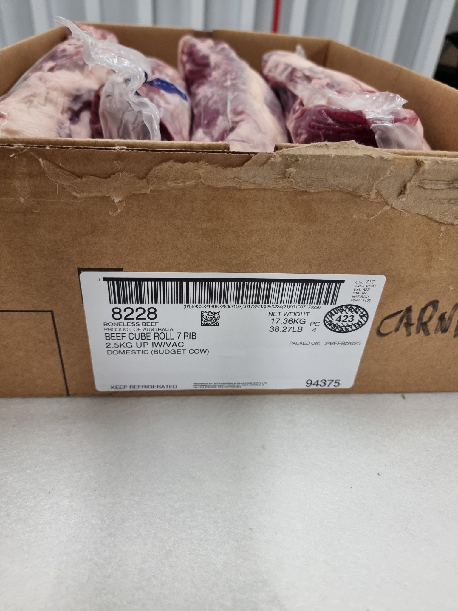 Teys Scotch Cube Roll MB2.5+ $35/kg - Carnivore Society